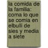 La Comida de la Familia: Coma Lo Que Se Comia en ElBulli de Sies y Media A Siete