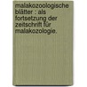 Malakozoologische Blätter : Als Fortsetzung der Zeitschrift für Malakozologie. by Karl Theodor Menke