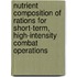 Nutrient Composition of Rations for Short-Term, High-Intensity Combat Operations