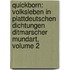 Quickborn: Volksleben In Plattdeutschen Dichtungen Ditmarscher Mundart, Volume 2