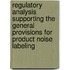 Regulatory Analysis Supporting the General Provisions for Product Noise Labeling