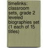 Timelinks: Classroom Sets, Grade 2 Leveled Biographies Set (1 Each of 15 Titles) door McGraw-Hill