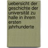 Uebersicht der Geschichte der Universität zu Halle in ihrem ersten Jahrhunderte door Christian Förster Johann