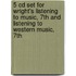 5 Cd Set For Wright's Listening To Music, 7th And Listening To Western Music, 7th