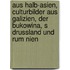 Aus Halb-Asien, Culturbilder Aus Galizien, Der Bukowina, S Drussland Und Rum Nien
