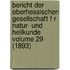 Bericht Der Oberhessischen Gesellschaft F R Natur- Und Heilkunde Volume 29 (1893)