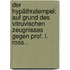 Der Hypäthratempel: Auf Grund Des Vitruvischen Zeugnisses Gegen Prof. L. Ross...