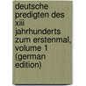 Deutsche Predigten Des Xiii Jahrhunderts Zum Erstenmal, Volume 1 (german Edition) door Karl Grieshaber Franz