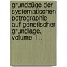 Grundzüge Der Systematischen Petrographie Auf Genetischer Grundlage, Volume 1... door Woldemar Hommel