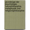 Grundzüge der Psychologie, Naturphilosophie, Metaphysik und Religionsphilosophie door Lotze Hermann