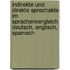 Indirekte Und Direkte Sprechakte Im Sprachenvergleich Deutsch, Englisch, Spanisch