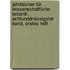 Jahrbücher für wissenschaftliche Botanik, Achtunddreissigster Band, Erstes Heft