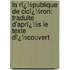 La Rï¿½Publique De Cicï¿½Ron: Traduite D'Aprï¿½S Le Texte Dï¿½Couvert