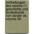 Mittheilungen Des Vereins F R Geschichte Und Landeskunde Von Osnabr Ck, Volume 30