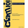 Outlines & Highlights For Entrepreneurial Management By Shivganesh Bhargava, Isbn by Cram101 Textbook Reviews