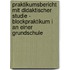 Praktikumsbericht Mit Didaktischer Studie - Blockpraktikum I an Einer Grundschule
