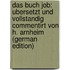 Das Buch Job: Ubersetzt Und Vollstandig Commentirt Von H. Arnheim (German Edition)