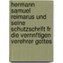 Hermann Samuel Reimarus Und Seine Schutzschrift Fr Die Vernnftigen Verehrer Gottes
