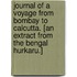 Journal of a voyage from Bombay to Calcutta. [An extract from the Bengal Hurkaru.]
