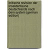 Kritische Revision der Insektenfaune Deutschlands nach dem System (German Edition) by Wolfgang Franz Panzer Georg