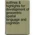 Outlines & Highlights For Development Of Geocentric Spatial Language And Cognition