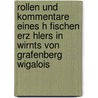Rollen Und Kommentare Eines H Fischen Erz Hlers in Wirnts Von Grafenberg  Wigalois by Sebastian Jochum