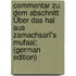Commentar Zu Dem Abschnitt Über Das Hal Aus Zamachsarî's Mufaal; (German Edition)