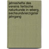 Jahreshefte des Vereins ferlische Naturkunde in Wberg, Sechsundvierzigster Jahrgang by Verein FüR. Vaterländische Naturkunde In Württemburg