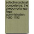 Selective Judicial Competence: The Cirebon-Priangan Legal Administration, 1680 1792