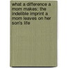 What a Difference a Mom Makes: The Indelible Imprint a Mom Leaves on Her Son's Life door Kevin Leman