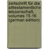 Zeitschrift Für Die Alttestamentliche Wissenschaft, Volumes 15-16 (German Edition)