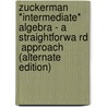 Zuckerman *Intermediate* Algebra - a Straightforwa Rd  Approach (Alternate Edition) door Mm Zuckerman