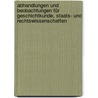 Abhandlungen und Beobachtungen für Geschichtkunde, Staats- und Rechtswissenschaften door Johann Ludwig Klüber