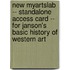 New MyArtsLab -- Standalone Access Card -- For Janson's Basic History of Western Art