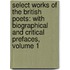 Select Works of the British Poets: with Biographical and Critical Prefaces, Volume 1