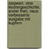 Siegwart. Eine Klostergeschichte, Erster Theil, neue verbesserte Ausgabe mit Kupfern