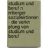 Studium Und Beruf N Rnberger Sozialwirtinnen - Die Verkn Pfung Von Studium Und Beruf