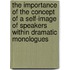 The Importance of the Concept of a Self-image of Speakers within Dramatic Monologues