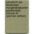 Zeitschrift Der Deutschen Morgenländischen Gesellschaft, Volume 31 (German Edition)