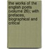 the Works of the English Poets (Volume 26); with Prefaces, Biographical and Critical