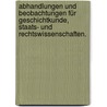 Abhandlungen und Beobachtungen für Geschichtkunde, Staats- und Rechtswissenschaften. door Johann Ludwig Klüber