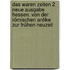 Das waren Zeiten 2 Neue Ausgabe Hessen. Von der römischen Antike zur frühen Neuzeit