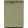 Die Metamorphosen-Verdeutschung Albrechts Von Halberstadt, Volume 73 (German Edition) by Runge Otto