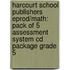 Harcourt School Publishers Eprod/Math: Pack Of 5 Assessment System Cd Package Grade 5