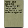 Humes und Berkeleys Philosophie der Mathematik, vergleichend und kritisch dargestellt door Denny Meyer