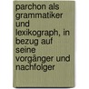 Parchon als Grammatiker und Lexikograph, in Bezug auf seine Vorgänger und Nachfolger door M. Weiner
