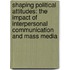 Shaping Political Attitudes: The Impact of Interpersonal Communication and Mass Media