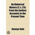 An Universal History (Volume 2, V. 23); From The Earliest Accounts To The Present Time