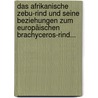 Das Afrikanische Zebu-rind Und Seine Beziehungen Zum Europäischen Brachyceros-rind... by Conrad Keller