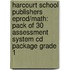 Harcourt School Publishers Eprod/Math: Pack Of 30 Assessment System Cd Package Grade 1